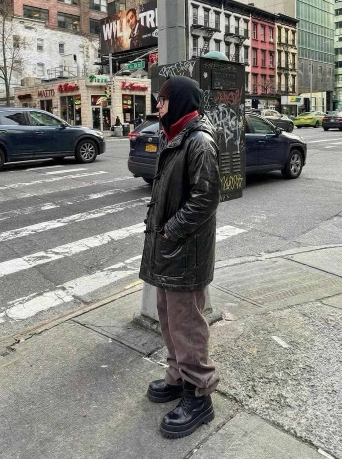 GLOVERALL 90년대  방수 아방가르드 후디더플코트 상품이미지2