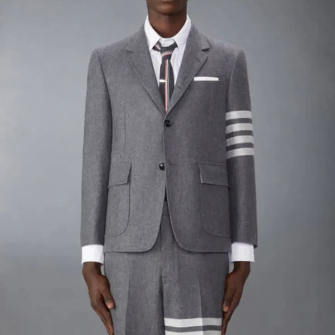 [S+급/2] 톰브라운 사선완장 울 블레이저 자켓 정장 그레이 상품이미지9