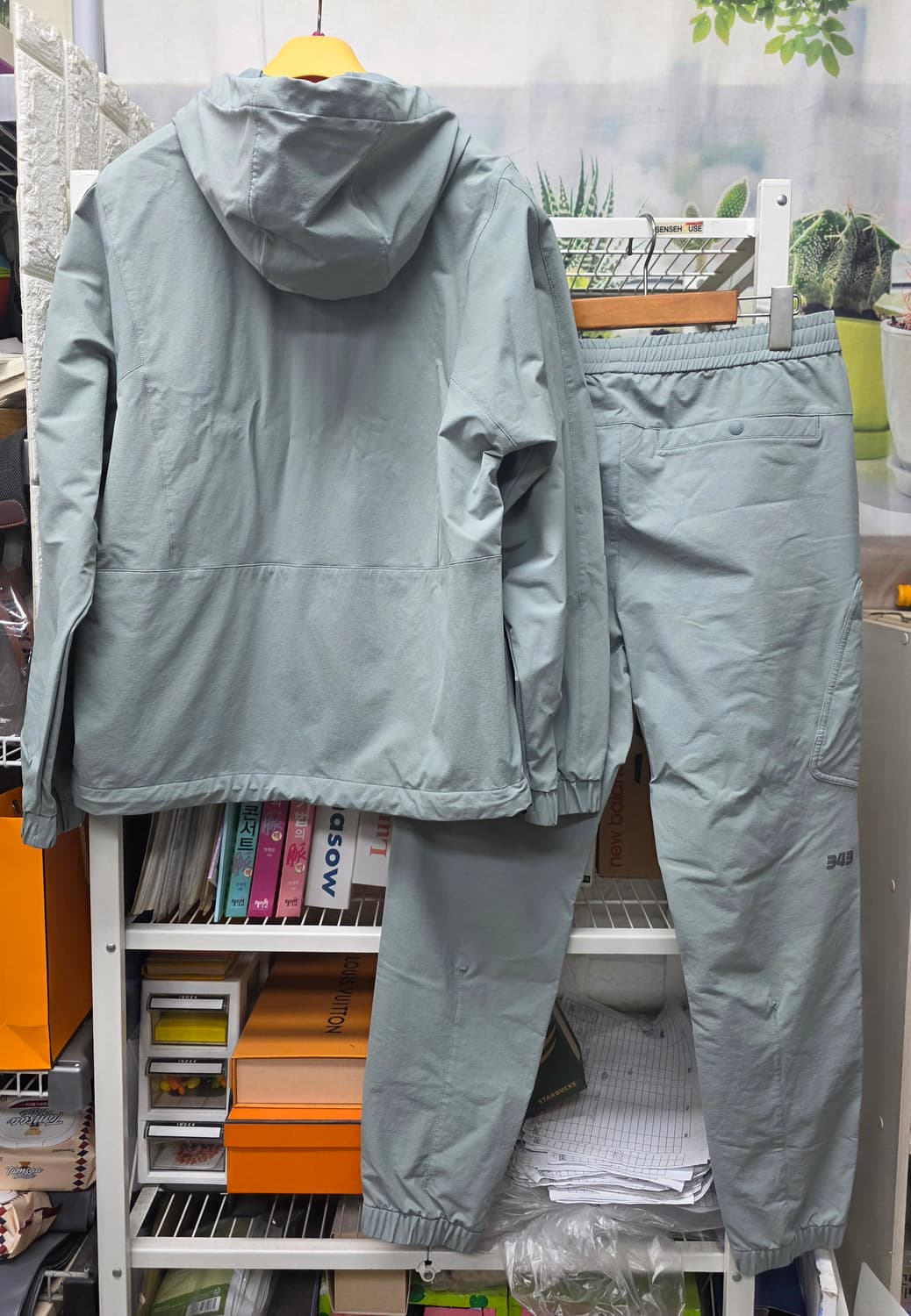 블랙야크 남성 아노락 바람막이 95 밴딩 조거팬츠 상하의세트 MM59 상품이미지4