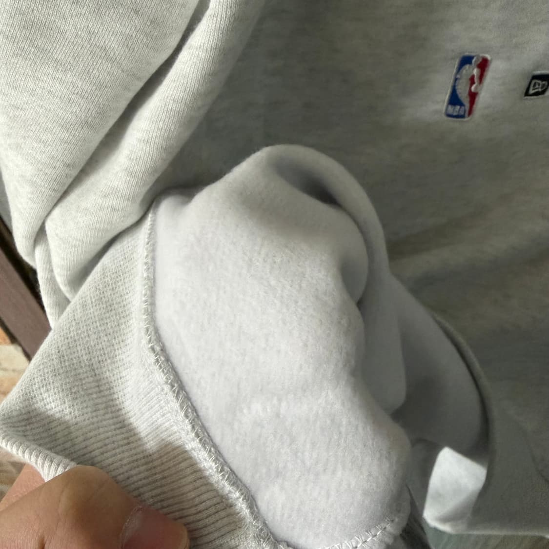 새상품(L)뉴에라x엘엠씨 NBA 레이커스 후드티 그레이 상품이미지4