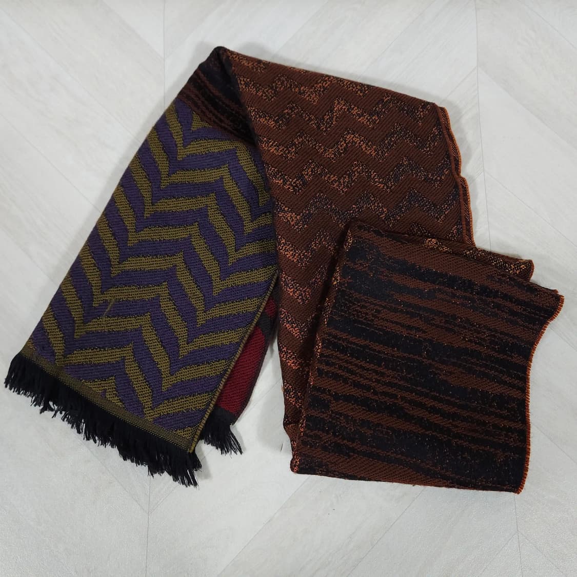 MISSONI 미쏘니 쉐브런 지그재그 울 머플러 목도리 상품이미지3