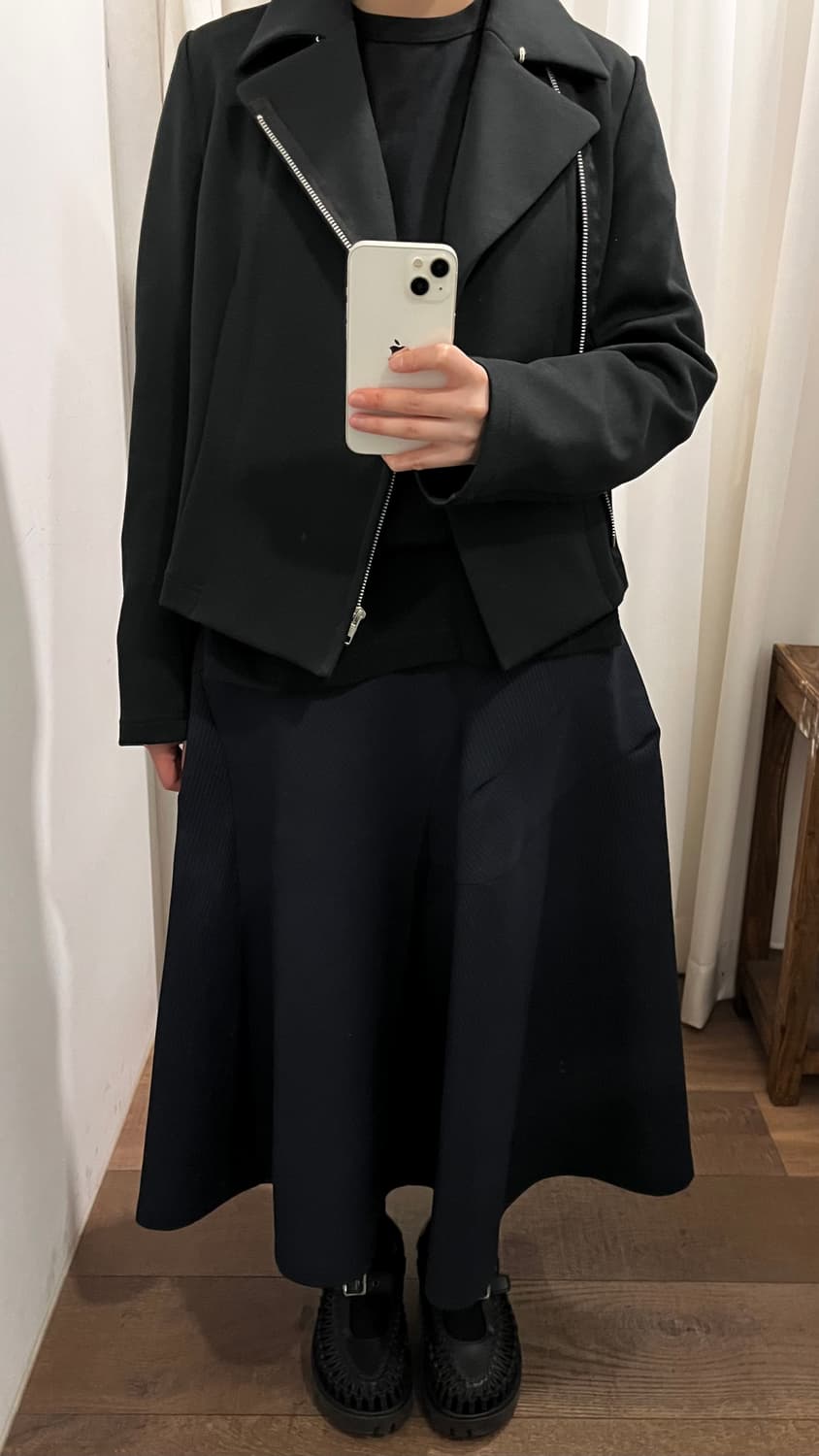 Stripe Cuttingline Transformed Skirt 상품이미지8