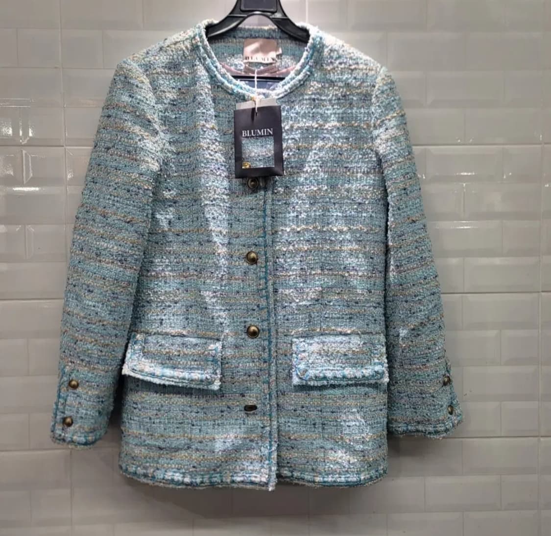 새상품 블루민 트위드자켓 상품이미지1