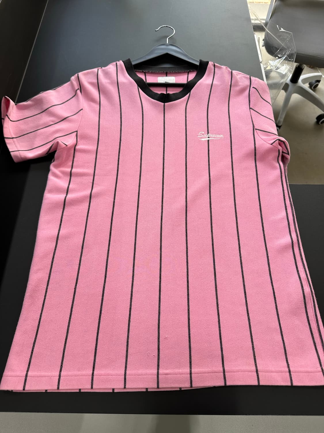 슈프림 16SS 핀스트라이프 싸커 반팔 져지 상품이미지4
