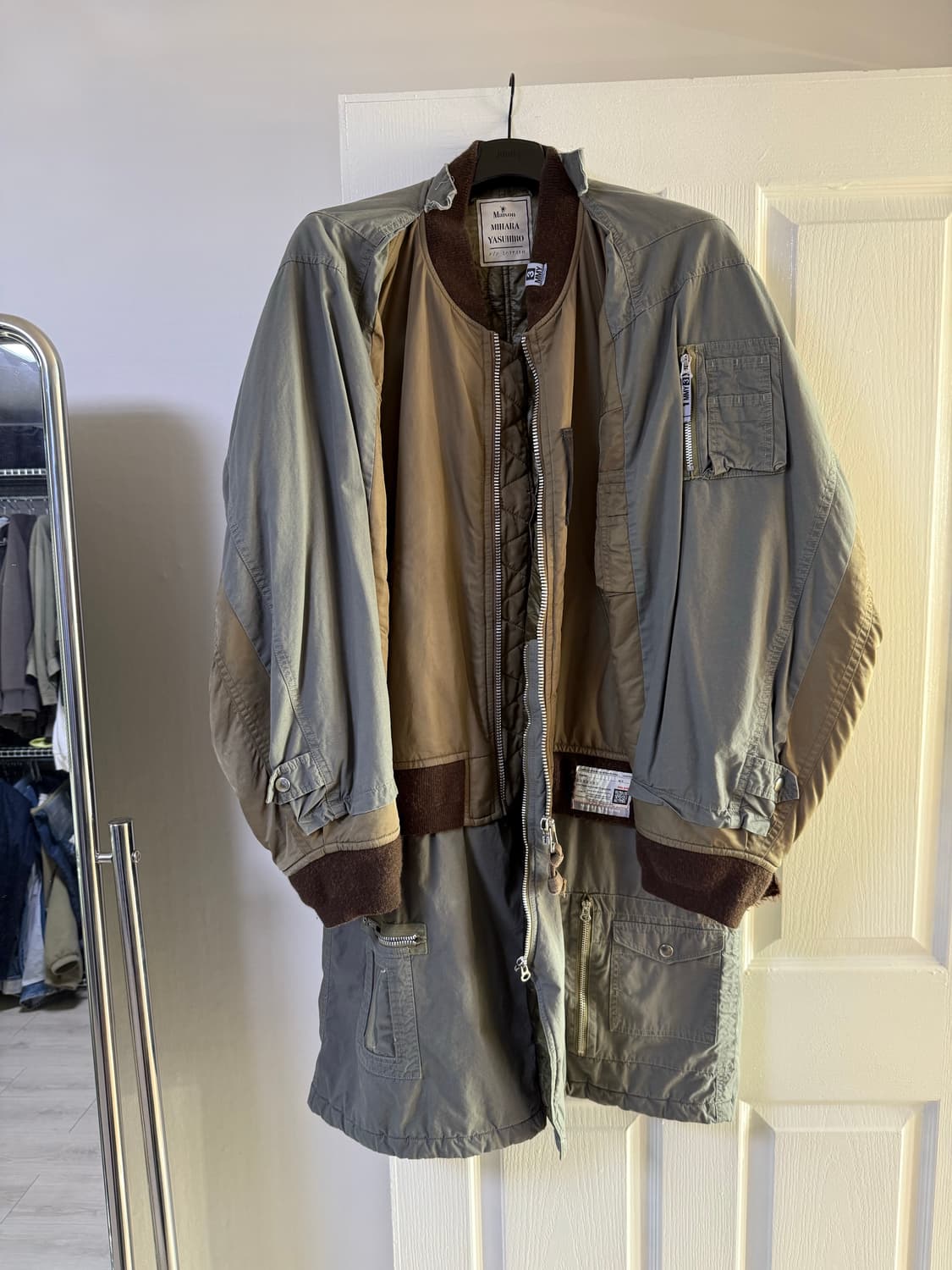 메종 미하라 야스히로 바텀 레이어드 밀리터리 코트 상품이미지1