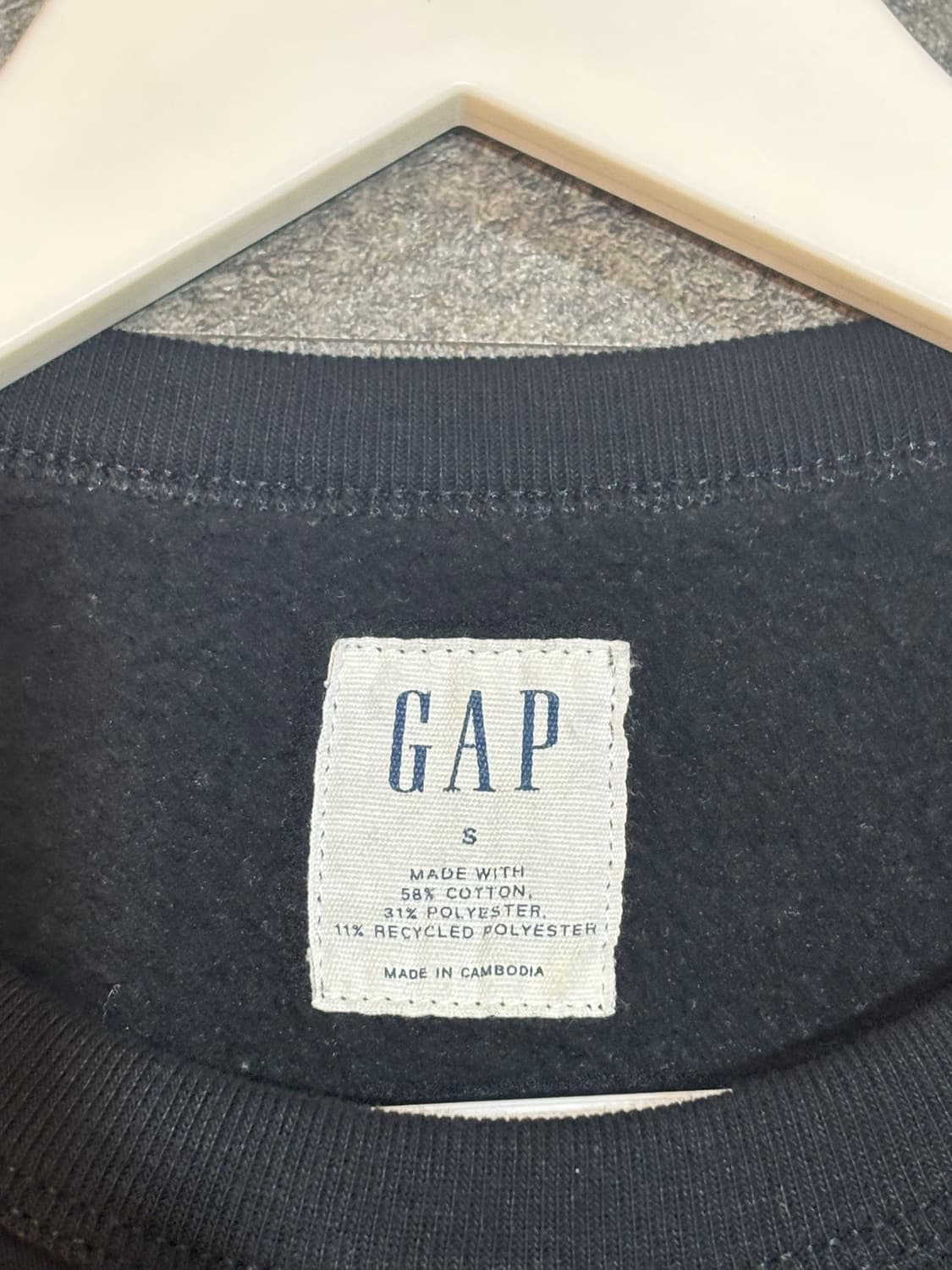GAP 갭 맨투맨 블랙 S 상품이미지5