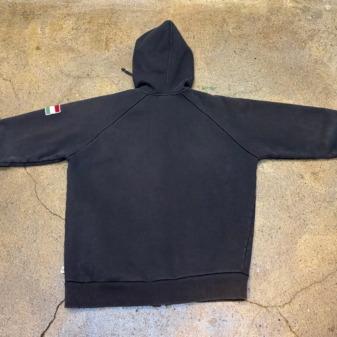 00s 미국 빈티지 블루마린 이탈리아 헤비코튼 후드집업 상품이미지7