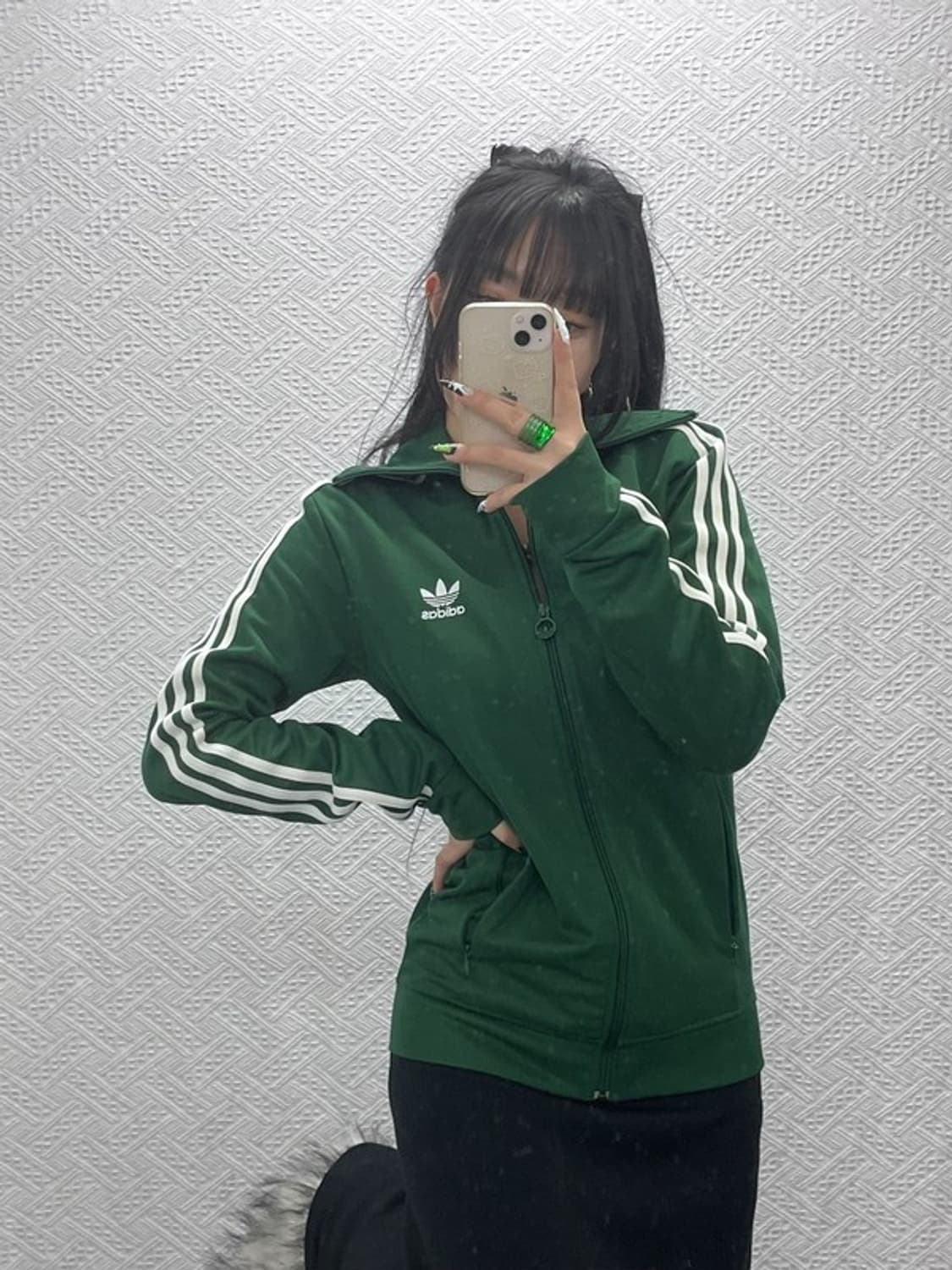 아디다스 유로파 Y2K 90's 딥그린 져지 집업 100 C08645 상품이미지1