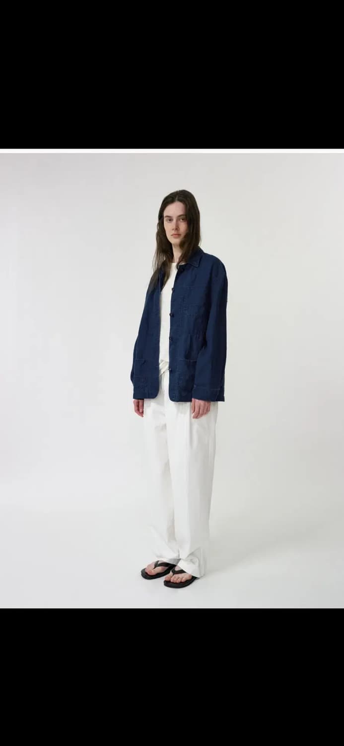 낫띵리튼 Plain linen jacket (Blue navy) 상품이미지2