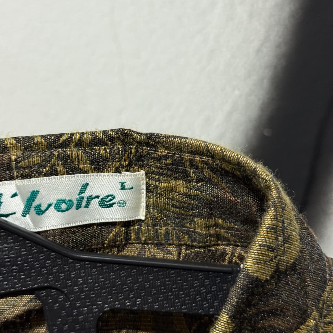 VTG 빈티지 금장 자수 리프 패턴 긴팔 셔츠 상품이미지5