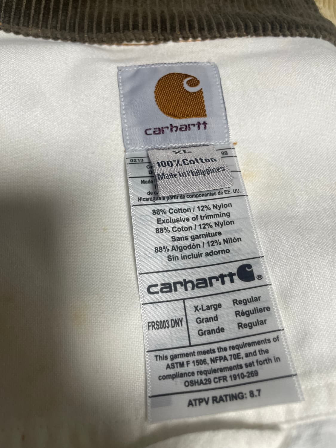 Carhartt 코듀로이 리메이크 자켓 상품이미지5