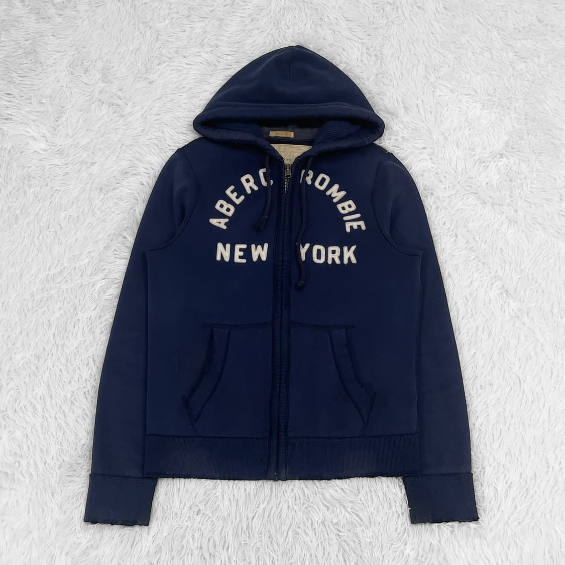 아베크롬비 아치 로고 후드집업 네이비 상품이미지2