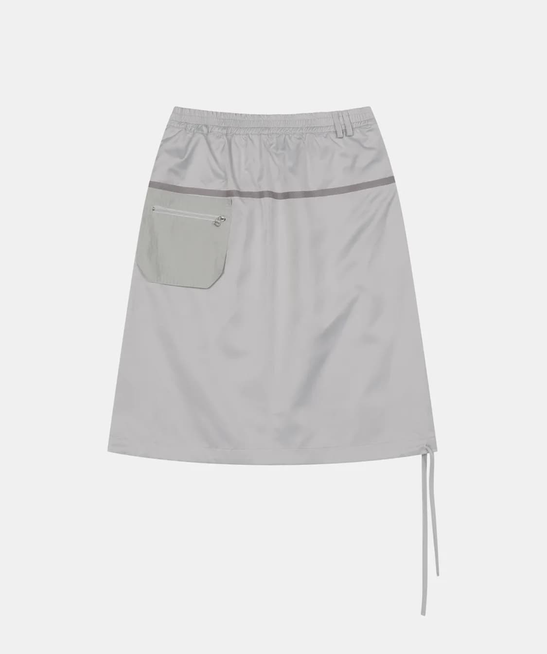 오헤시오 POCKET BANDING SKIRT, SILVER GRAY 상품이미지1