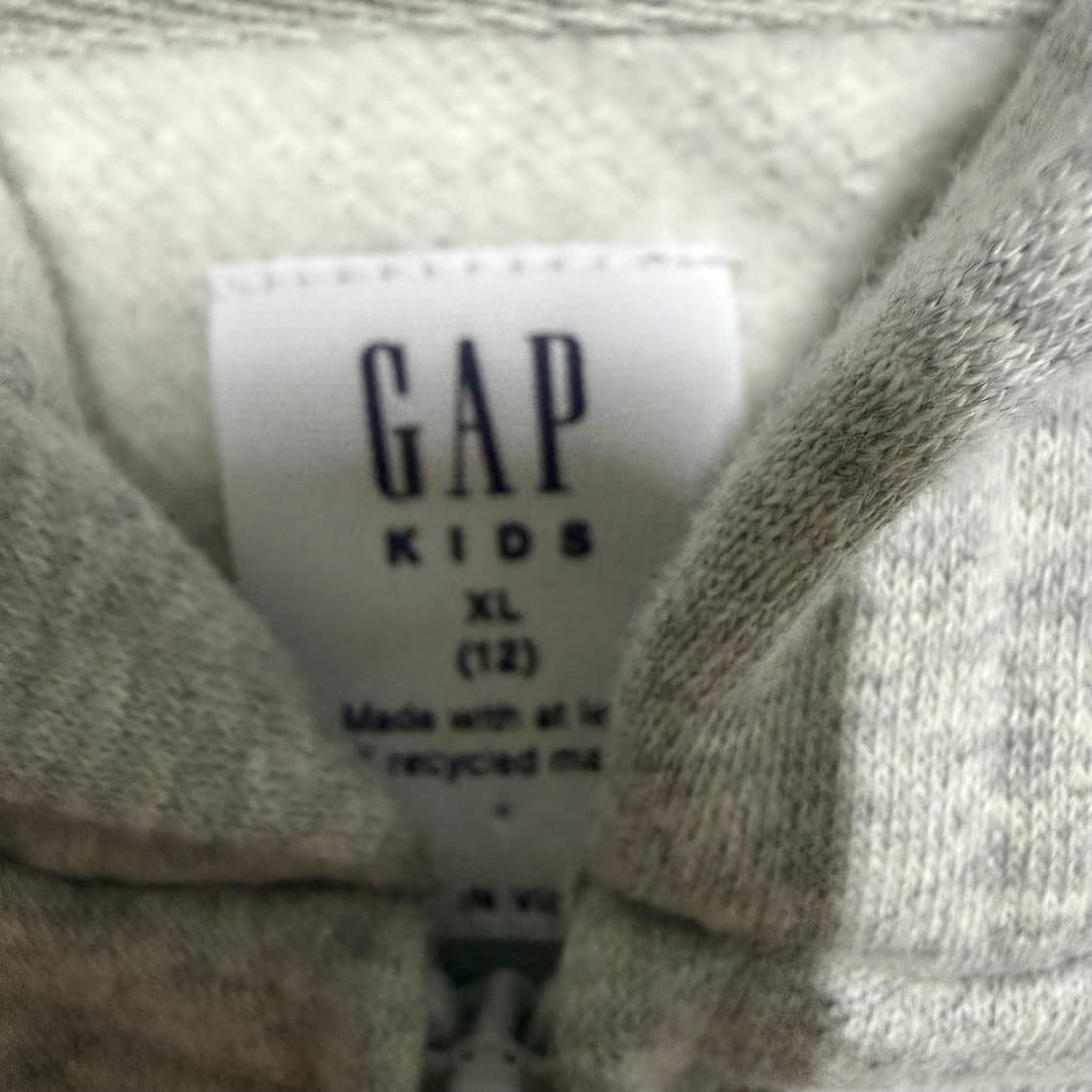 갭 그레이 후드집업 XL 상품이미지3