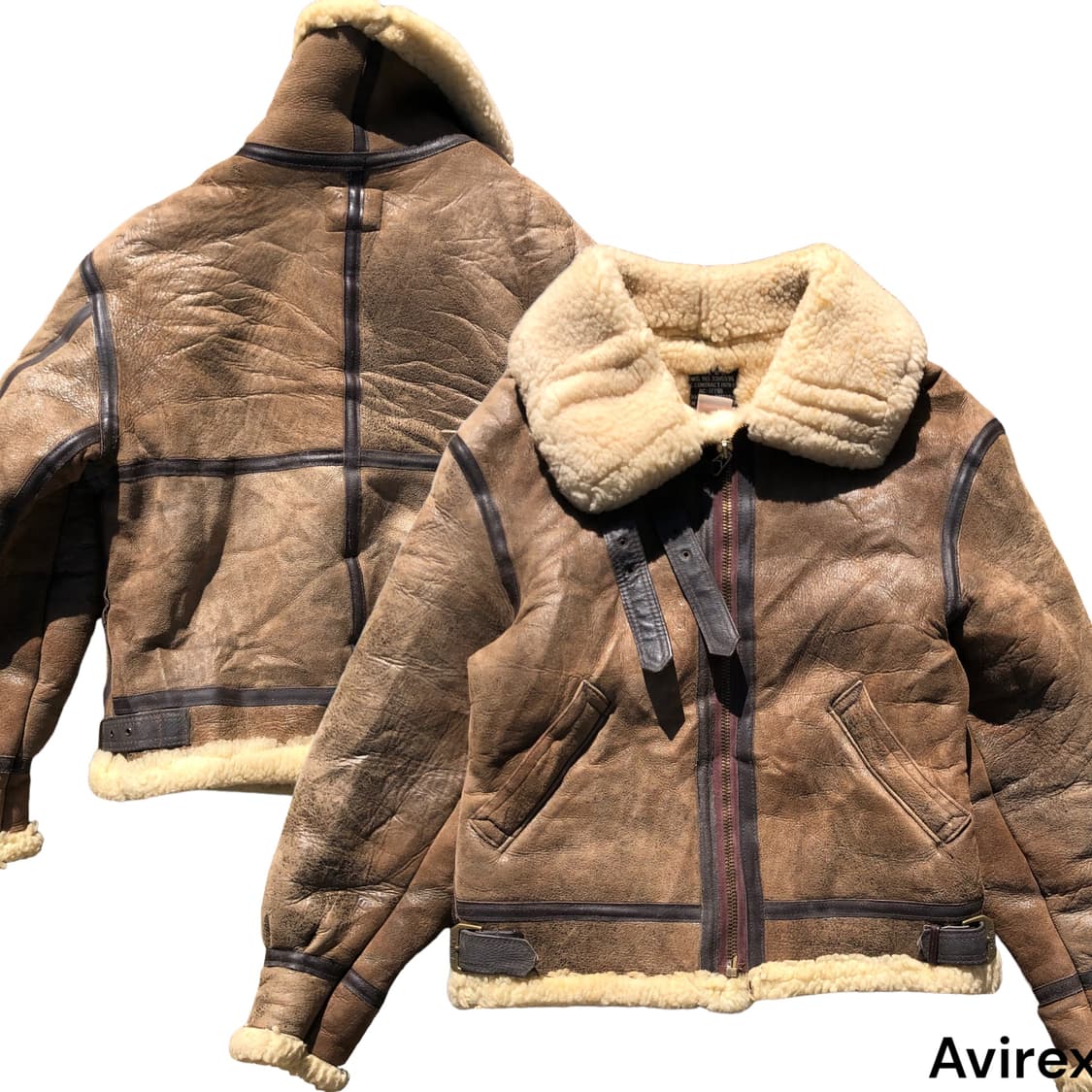 [M] 아비렉스 B-3 플라이트 자켓 무스탕 상품이미지1