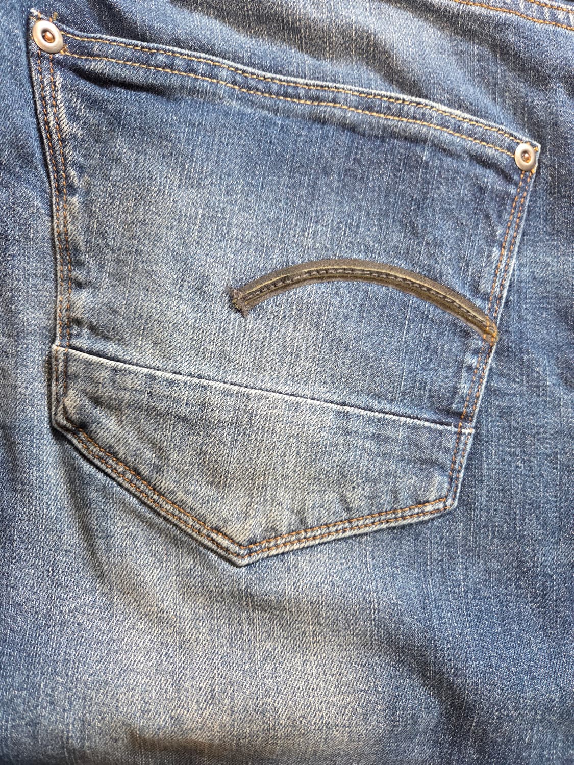 G-Star RAW 블루 데님 청바지(W33/L32) 상품이미지6