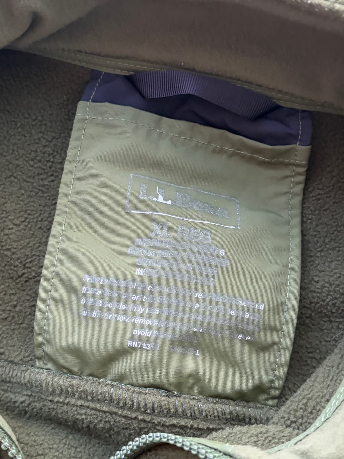  LLBean 엘엘빈 신칠라 USA 플리스 자켓 XL (105-107) 상품이미지6