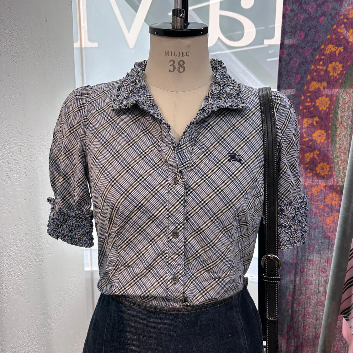 Burberry Blue Check Shirts 상품이미지2