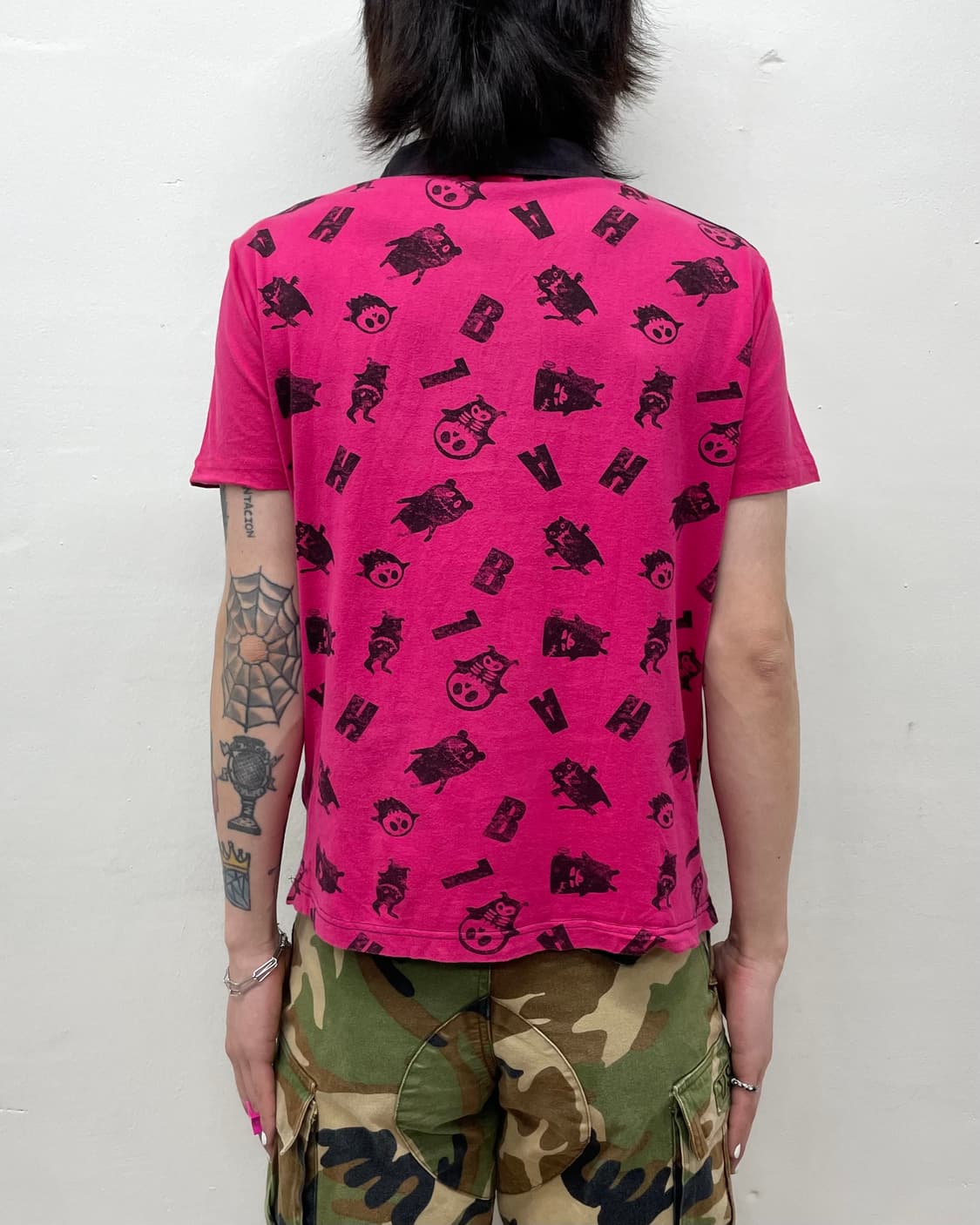 Ghost Dark Pink Skull T-Shirt 상품이미지2