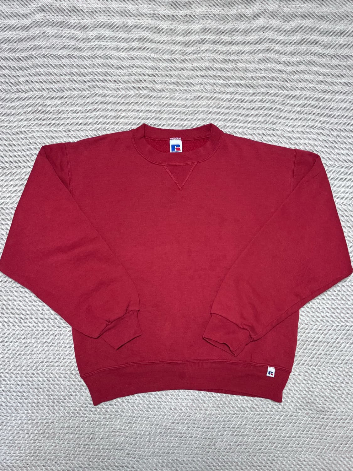 (M)00s Russell Athletic 러셀 애슬레틱 레드 맨투맨 상품이미지1