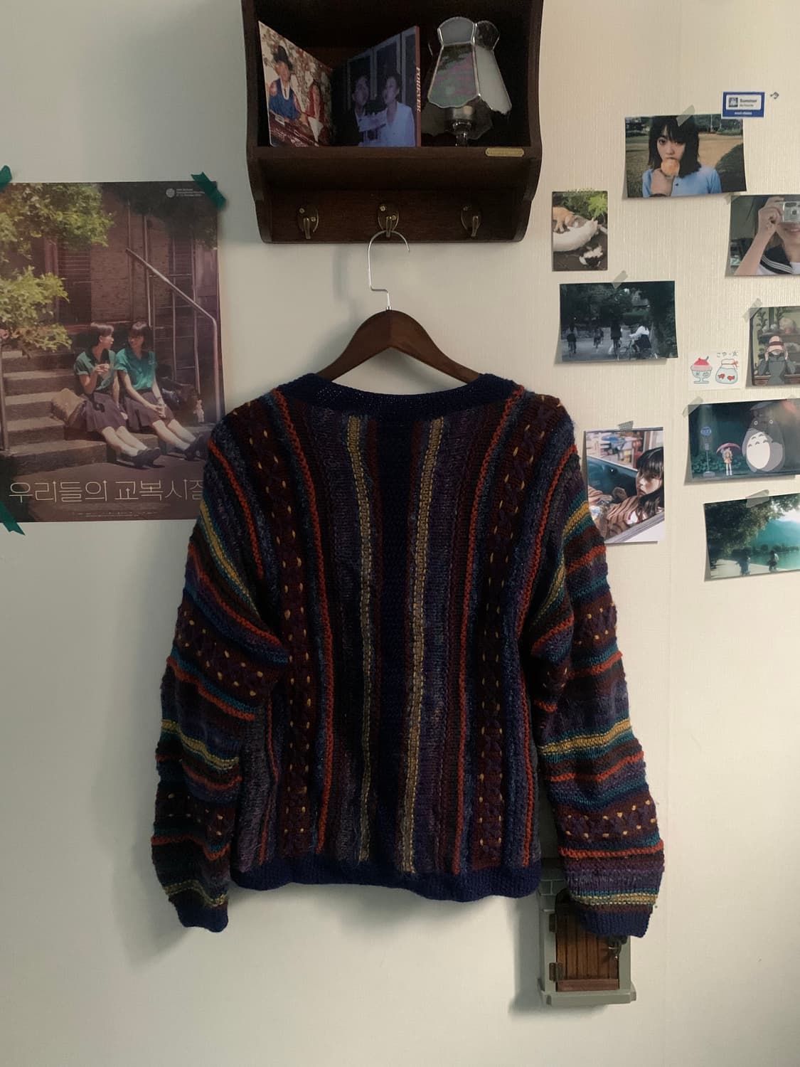 빈티지 스트라이프 니트 가디건 상품이미지2
