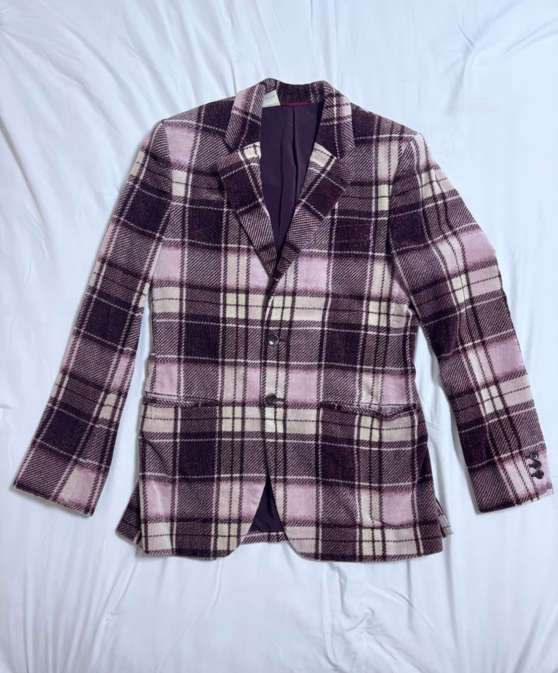 엔할리우드 체크 울 코트 상품이미지1