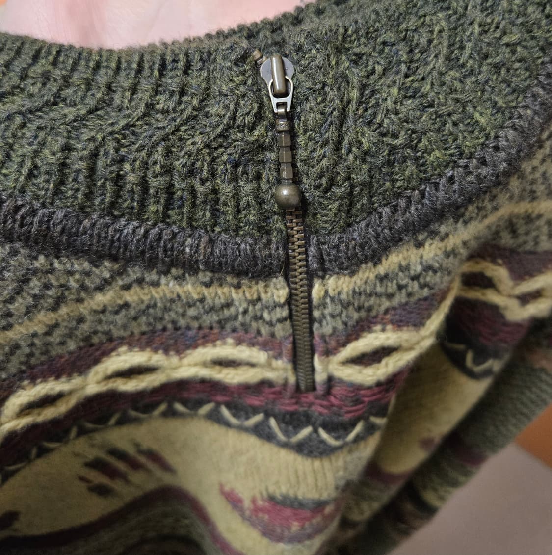 스노위피크 뉴질랜드 빈티지 반집업 니트/snowy peak 상품이미지3