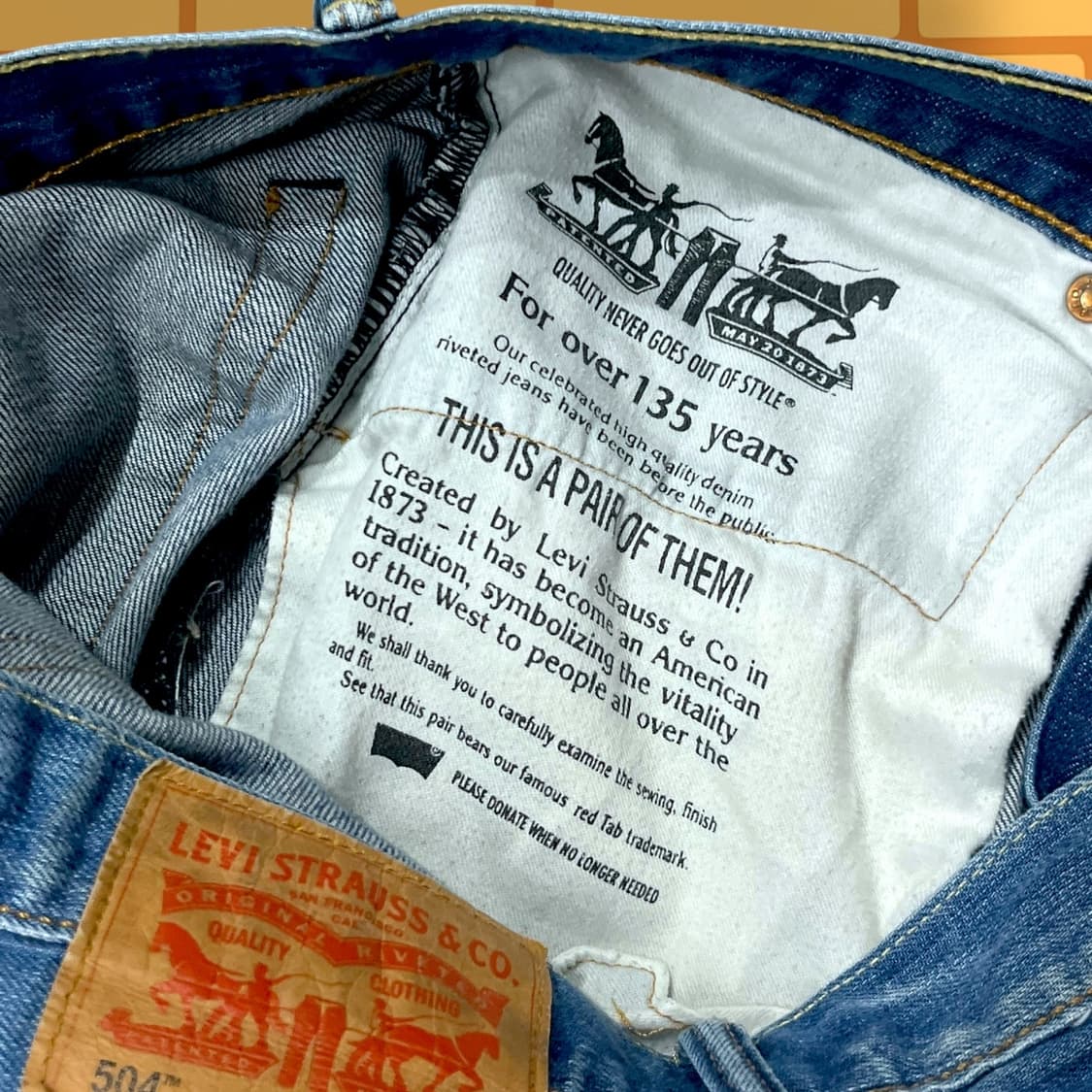 00s 리바이스 504 데님 팬츠 (33) 상품이미지10