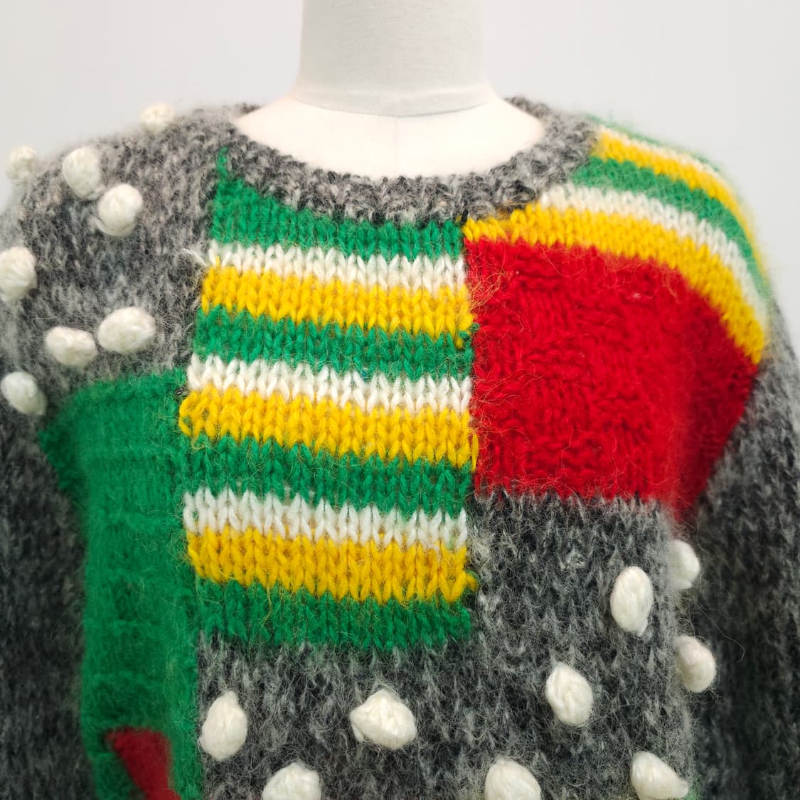 울혼방 크리스마스 겨울 눈꽃 니트 스웨터 상품이미지2