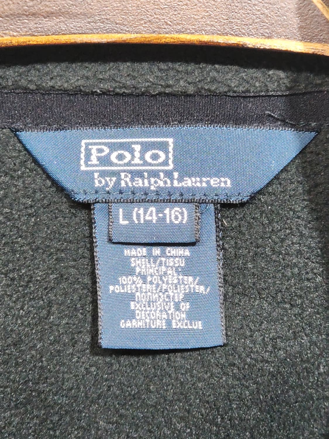 (M) 랄프로렌 폴로 플리스 점퍼 검곤 후리스 자켓  상품이미지3