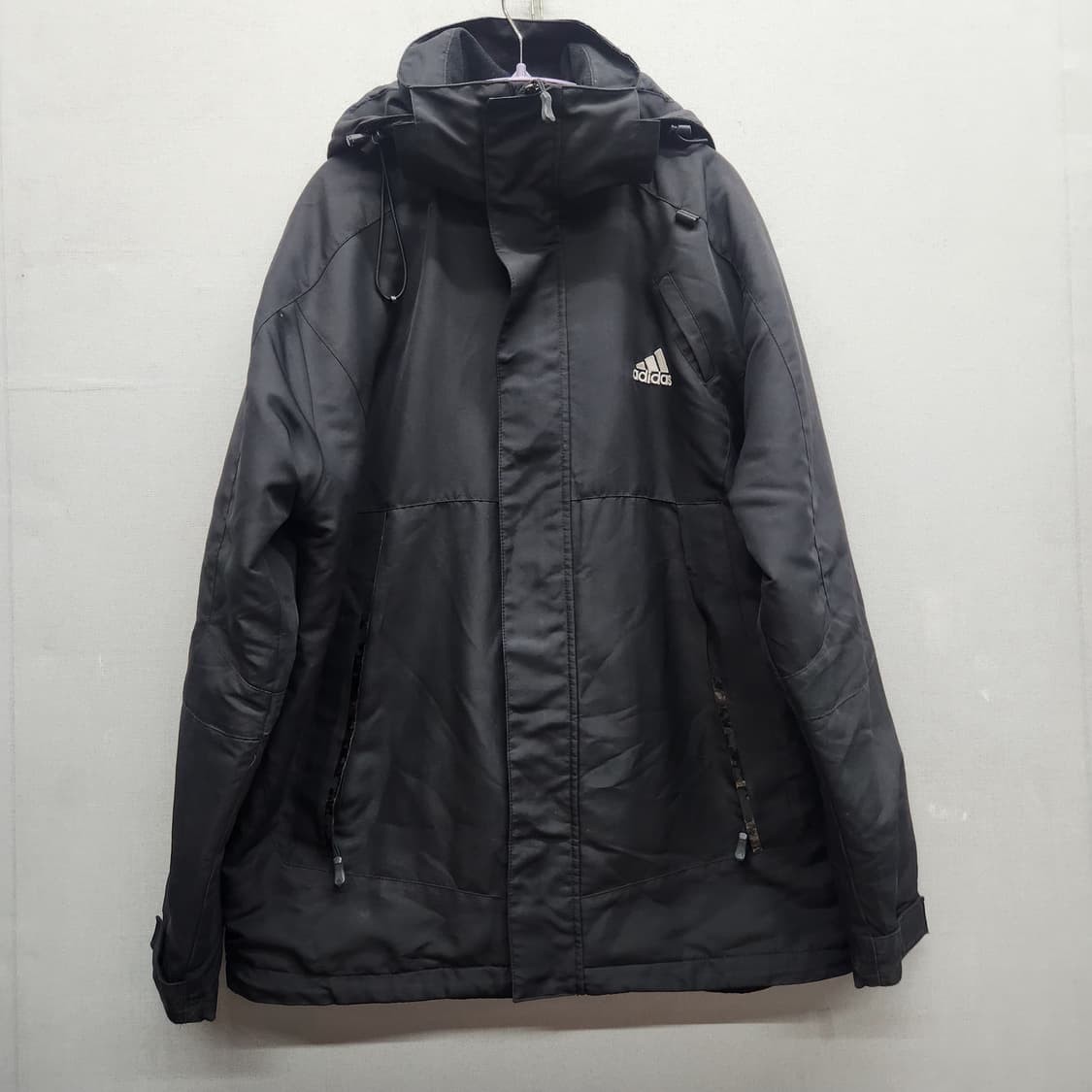 올드스쿨 아디다스 아웃도어 바람막이 스트링 점퍼 L 상품이미지1