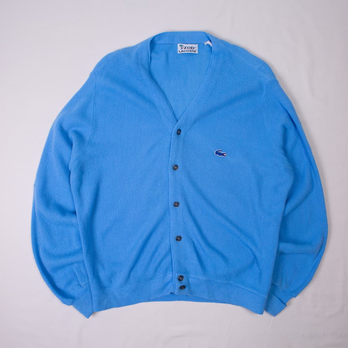70s IZOD 라코스테 아크릴 가디건 스카이블루 상품이미지1