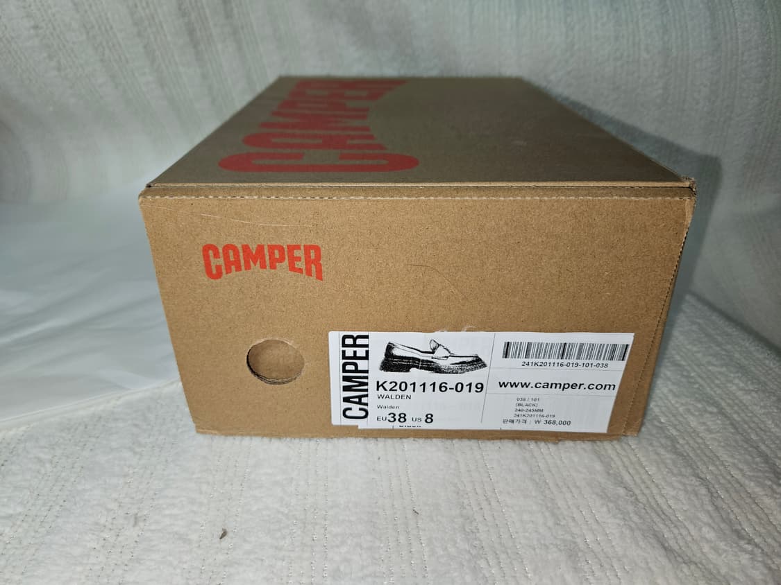 캠퍼 월든 레더 로퍼 블랙 Unisex  상품이미지8