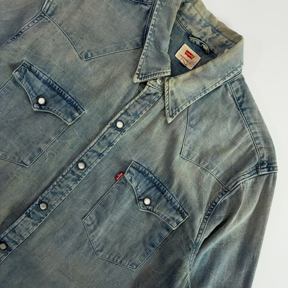 Levi's  리바이스 클래식 웨스턴 레드탭 데님셔츠 상품이미지3