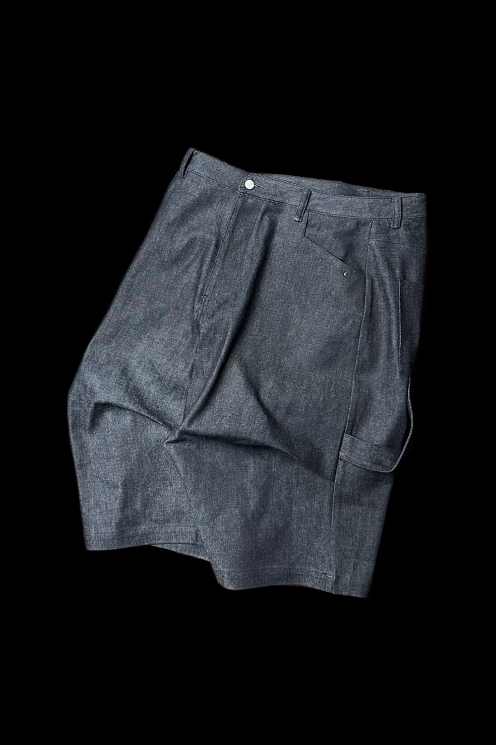 [2,3] 논노드 알파인 카펜터 로우 셀비지 데님 쇼츠 인디고 상품이미지1