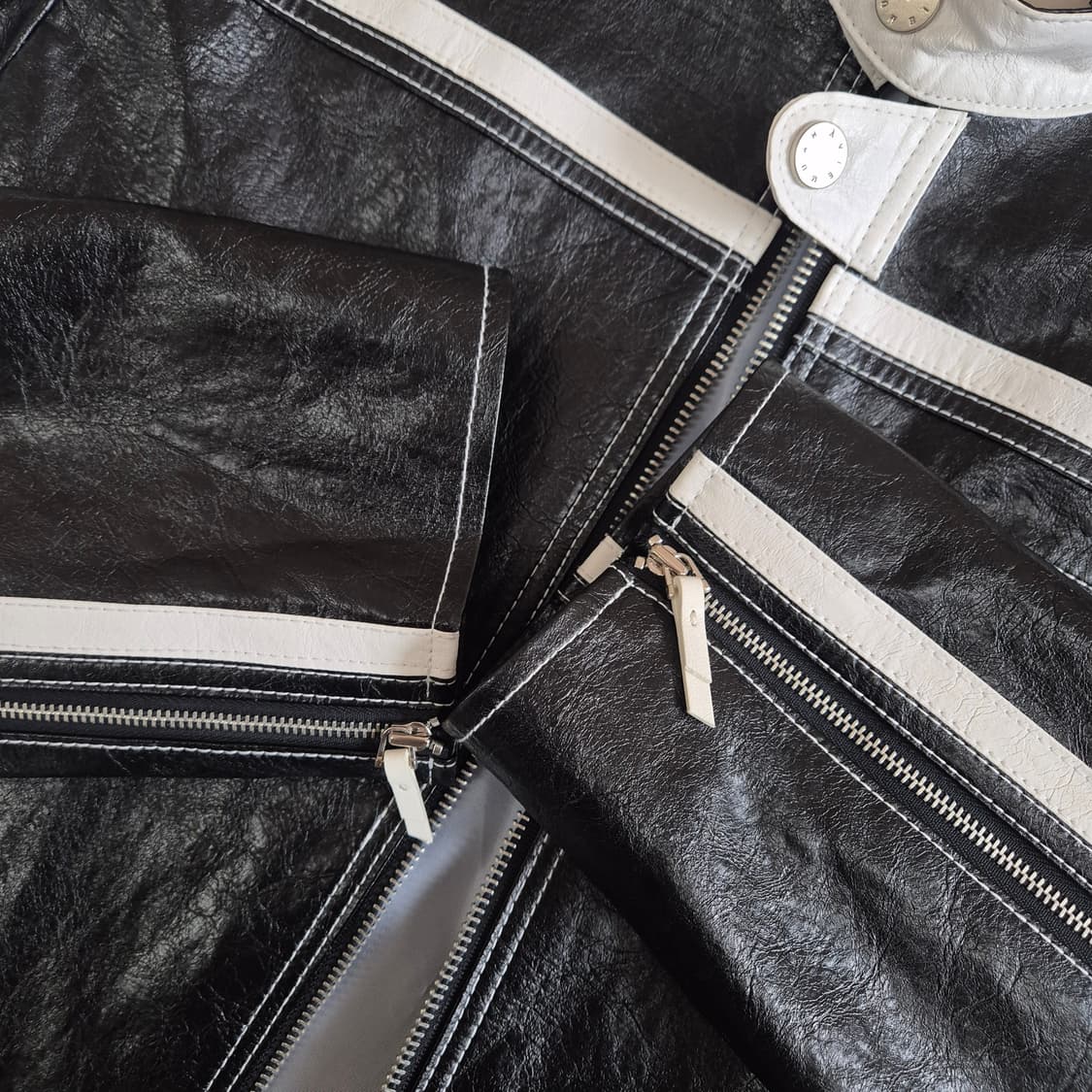 아비에무아 페이크레더 레이서 자켓 상품이미지8