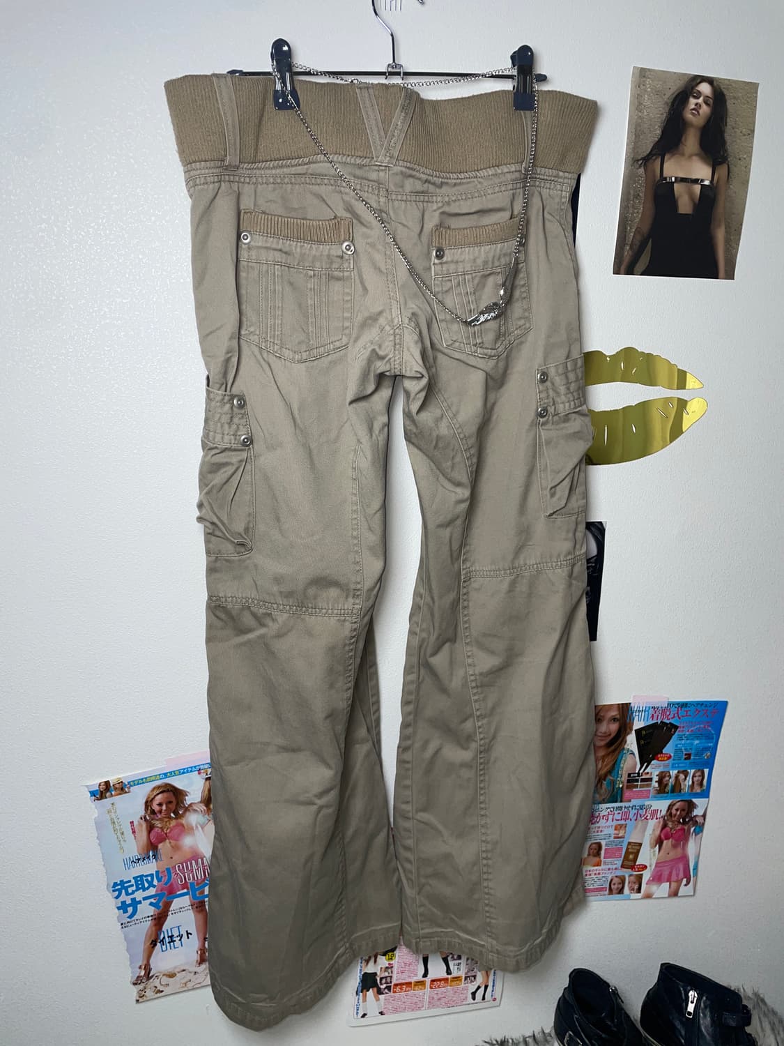 Y2k 부츠컷 로우라이즈 플레어 카고 팬츠 상품이미지3
