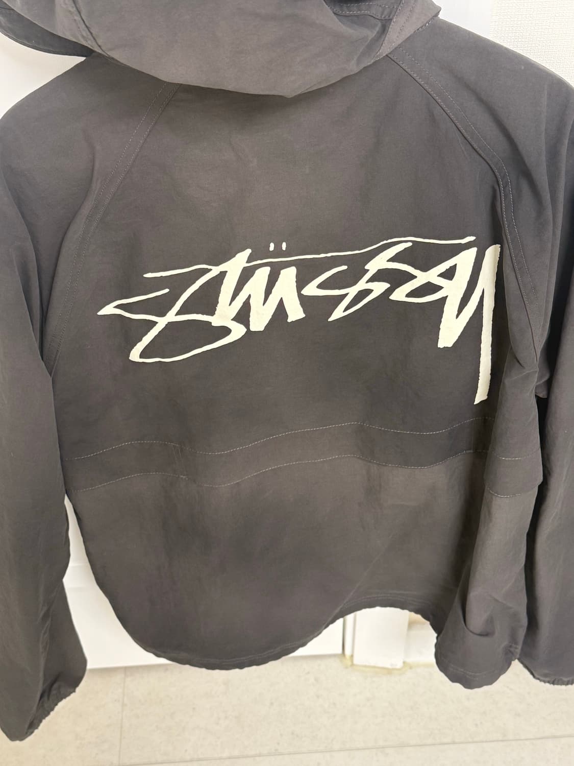 스투시 웨이브 다이 비치 쉘 자켓 블랙 S 상품이미지4