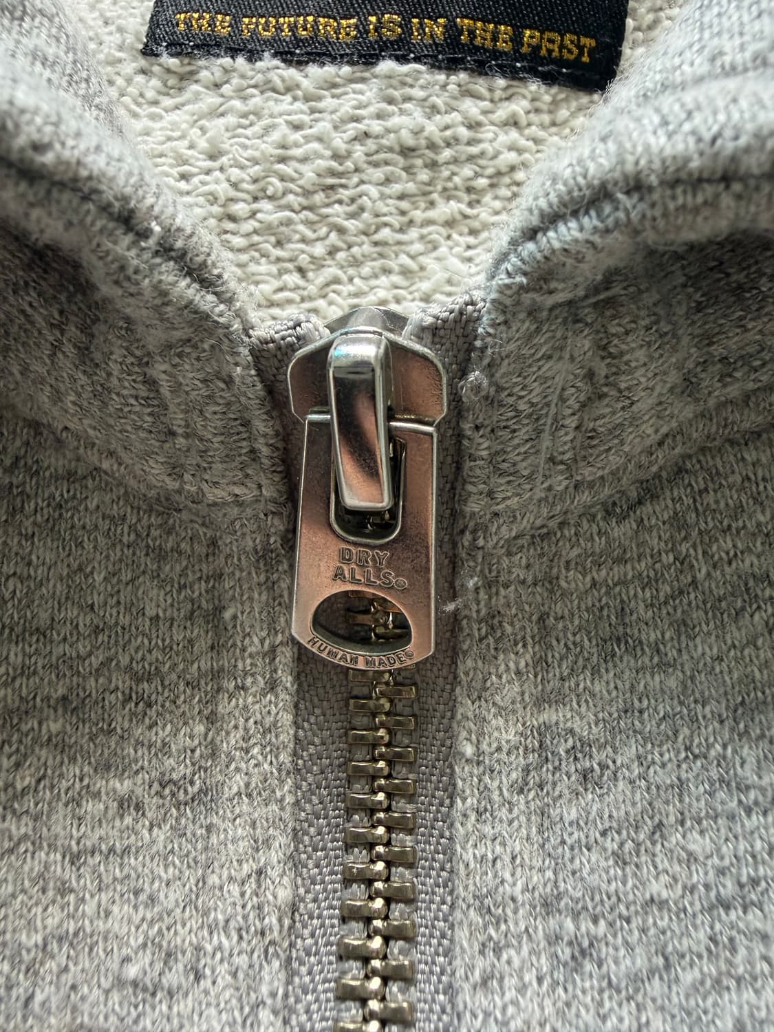 [XL] 휴먼메이드 하프집 스웻 셔츠 그레이 상품이미지3