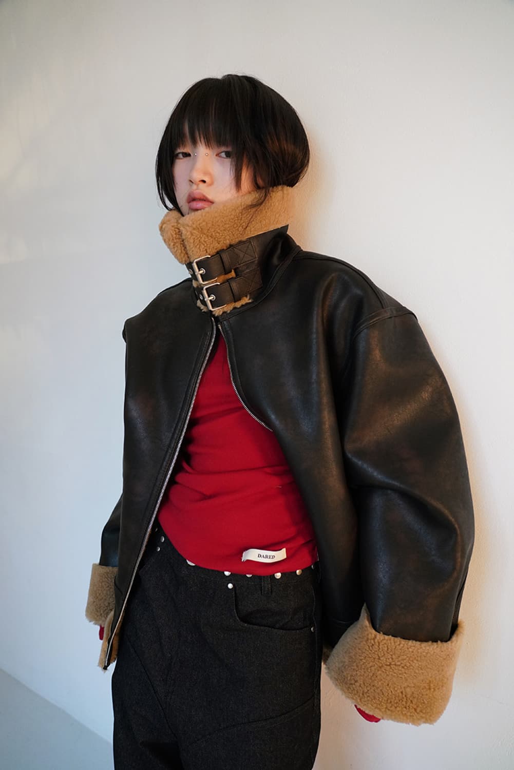 Dared cloud leather B-3 mustang 무스탕  상품이미지7