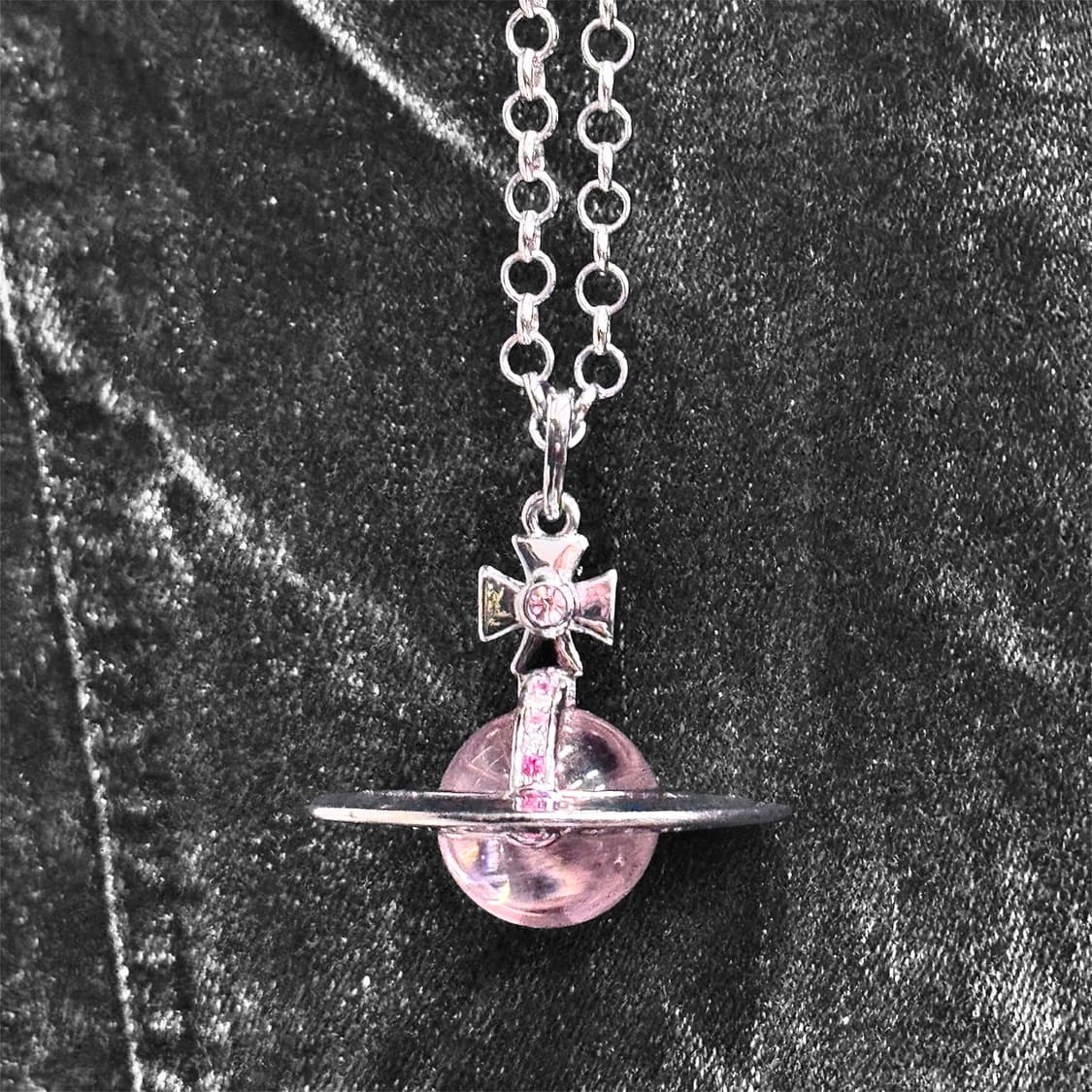 Vivienne pink Big ORB necklace 상품이미지4
