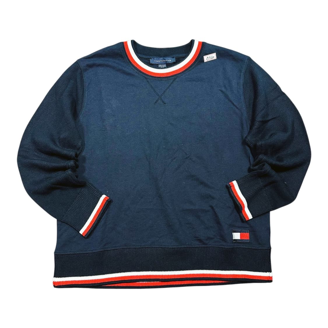 ✨ (세트) 타미 힐피거 스웻 맨투맨 미디 밴딩 스커트 세트 상품이미지3