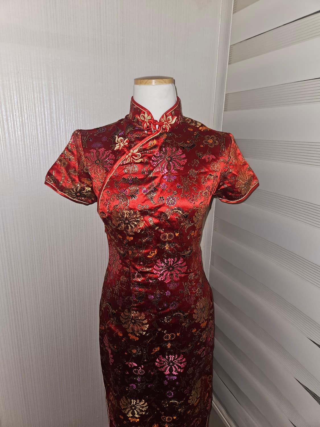 빈티지 레드 치파오 상품이미지2