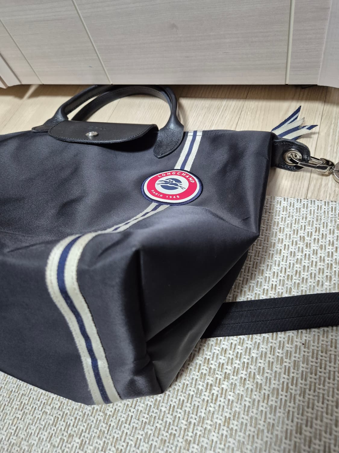 (정품) 롱샴 르플리아쥬 블랙 토트백  크로스백 상품이미지8