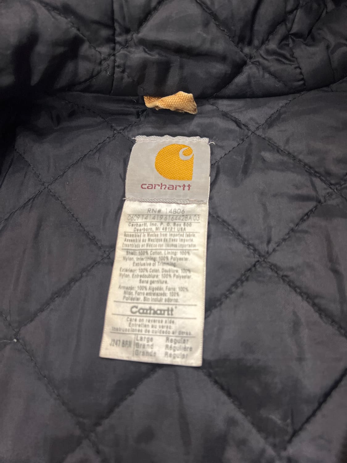 00’s 칼하트 덕 액티브 자켓 J247 BRN 상품이미지9