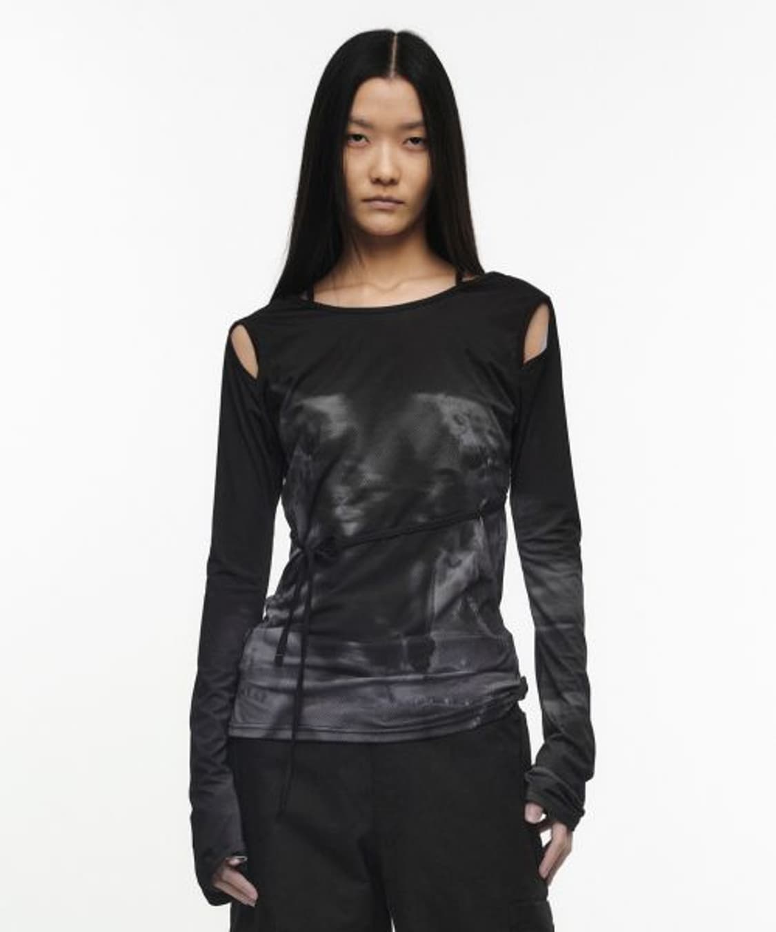 나체 컷아웃 긴팔티 상품이미지10