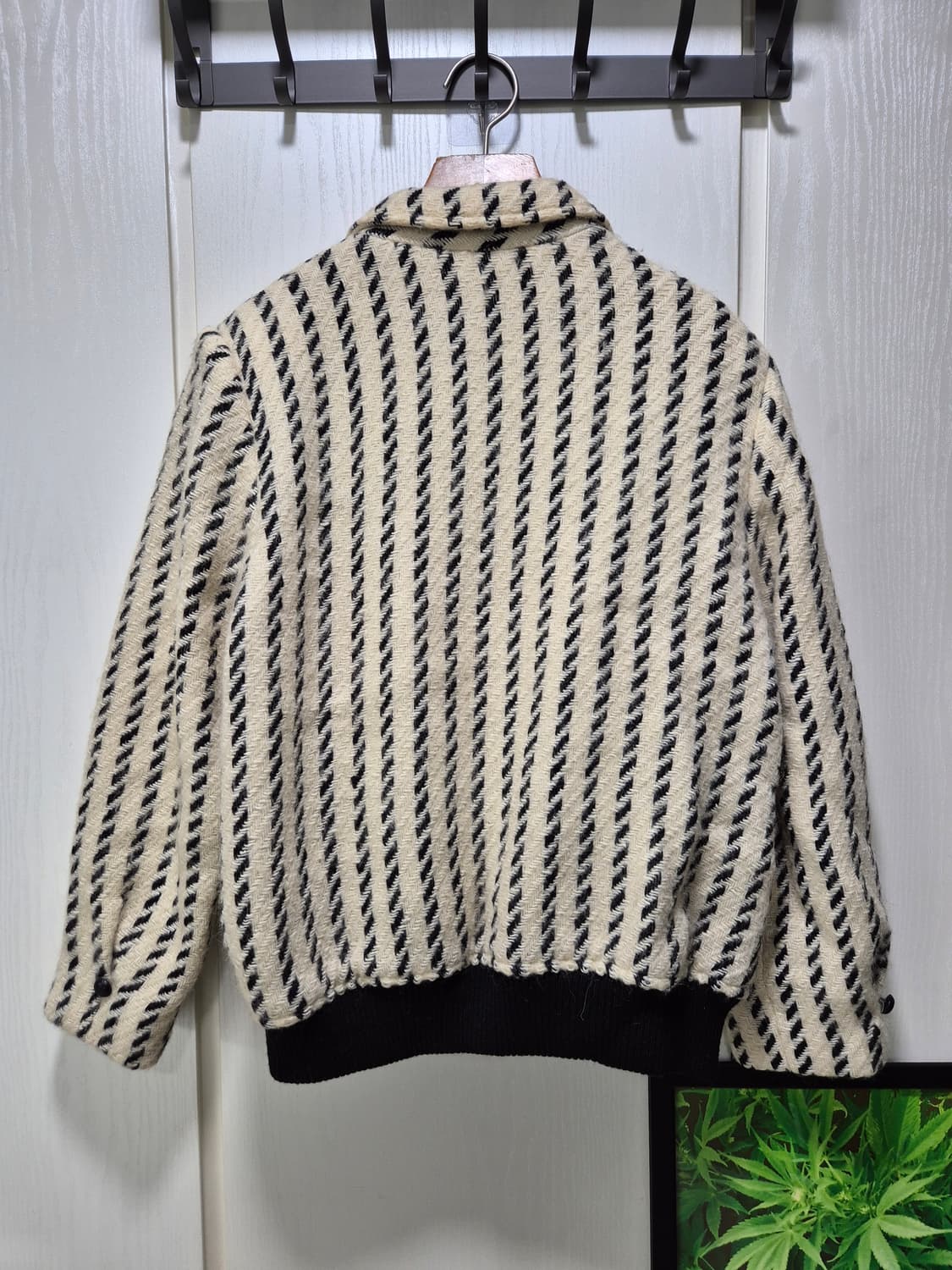 헤어리 스트라이프 폼버 자켓 상품이미지10