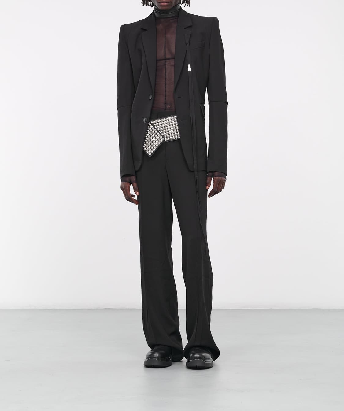 (정품/새상품) 앤드뮐미스터 남성 블랙 에드워드 스키니핏 트라우저 팬츠 상품이미지4