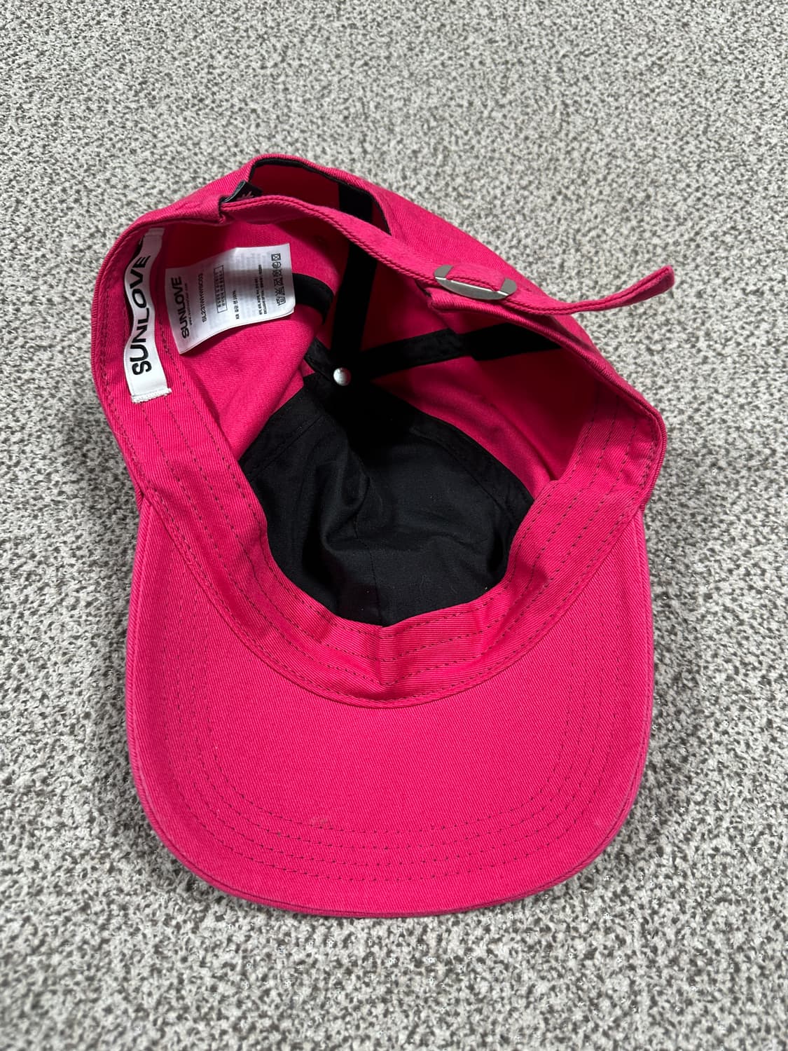 상태최상 썬러브 볼캡 모자 핑크 상품이미지4