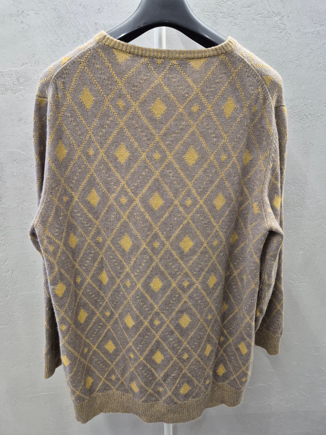 ETRO 카멜 다이아몬드 패턴 니트 L 상품이미지3